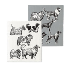 Load image into Gallery viewer, Abbott Dog Sketch Swedish Dishcloth Set
