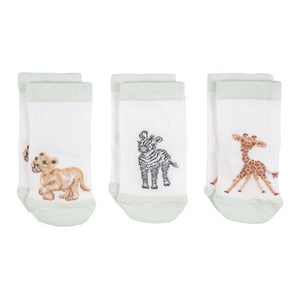 Wrendale Designs Little Savannah African Animal Baby Socks