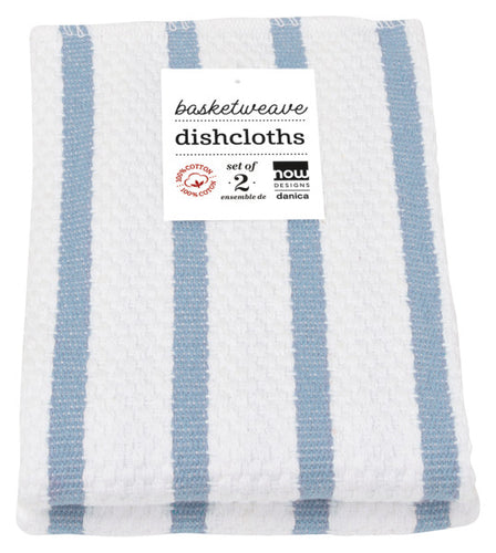 Danica Now Designs Slate Blue Basketweave Dishcloth Set