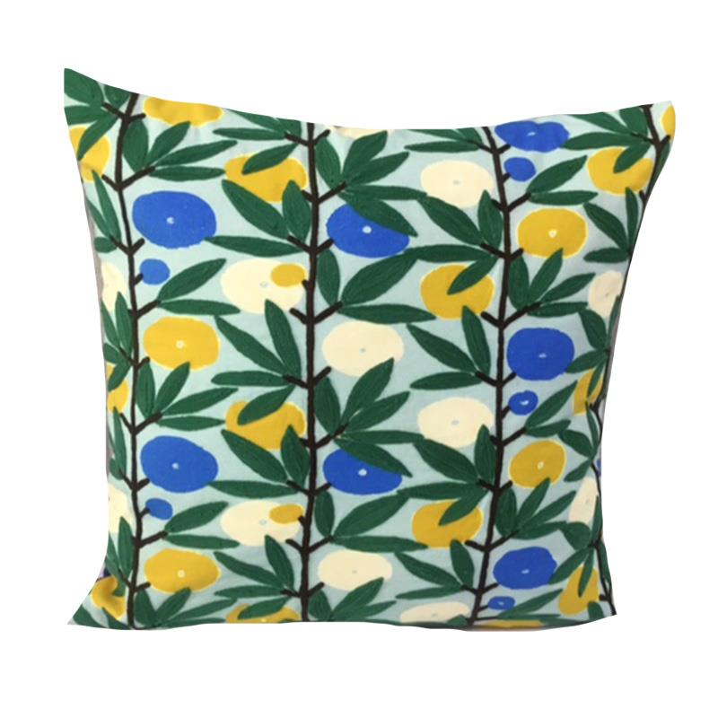 Bright Floral Outdoor Pillow