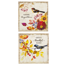 Load image into Gallery viewer, Fall Florals Box Plaque
