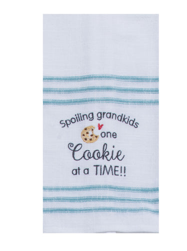 KayDee Designs Snarkasms Cookie Time Embroidered Teatowel