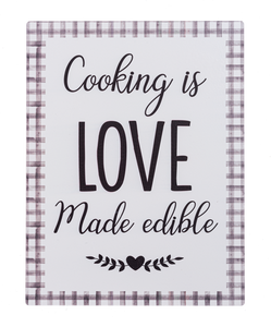 'Cooking is Love' Wall Decor