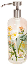 Load image into Gallery viewer, Danica Now Designs Bees &amp; Blooms Glass Soap Pump
