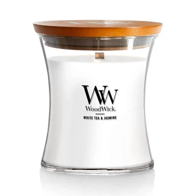 Woodwick White Tea & Jasmine Candle