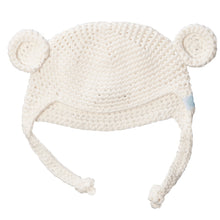 Load image into Gallery viewer, Beba Bean Bear Toque Ivory
