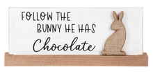 Load image into Gallery viewer, Follow the Bunny Sign
