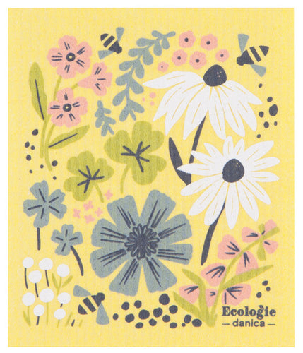 Danica Ecologie Bees & Blooms Swedish Dishcloth