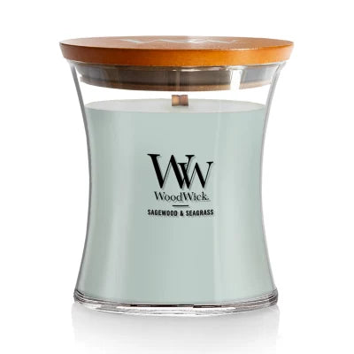 WoodWick Candle Jar - Sagewood & Seagrass
