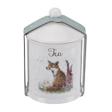 Load image into Gallery viewer, Wrendale Canister Tea Foxglove Fox
