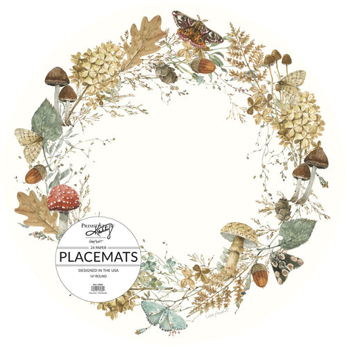 Primitives by Kathy Fall Wreath Paper Placemats
