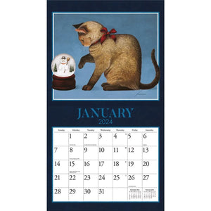 Lang 2024 American Cat Wall Calendar