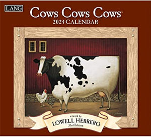2024 Lang Wall Calendar - Cows Cows Cows