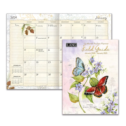 Lang 2024 Field Guide Monthly Pocket Planner