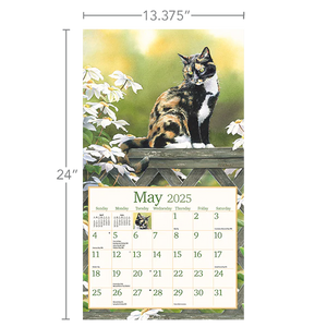 Lang 2025 Cats in the Country Wall Calendar