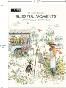 Lang 2025 Blissful Moments Monthly Planner