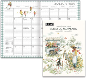 Lang 2025 Blissful Moments Monthly Pocket Planner