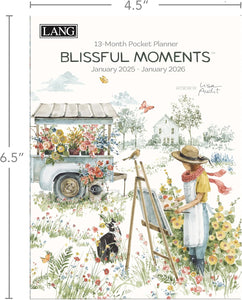 Lang 2025 Blissful Moments Monthly Pocket Planner