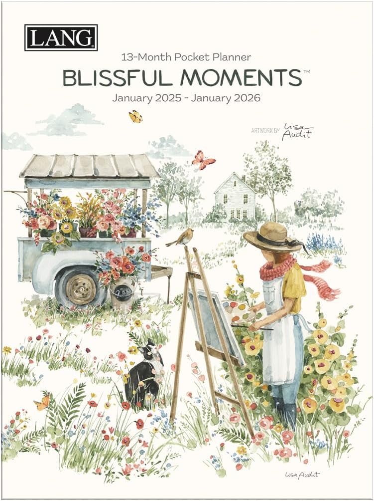 Lang 2025 Blissful Moments Monthly Pocket Planner