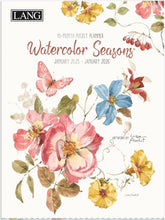 Load image into Gallery viewer, Lang 2025 Watercolor Seasons Pocket Planner
