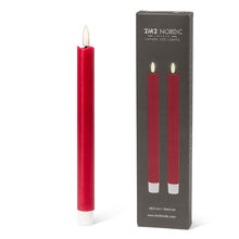 Load image into Gallery viewer, Abbott Luxlite LED Red Taper Candle Set
