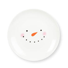 Load image into Gallery viewer, Abbott Snowman Face Appetizer Plate
