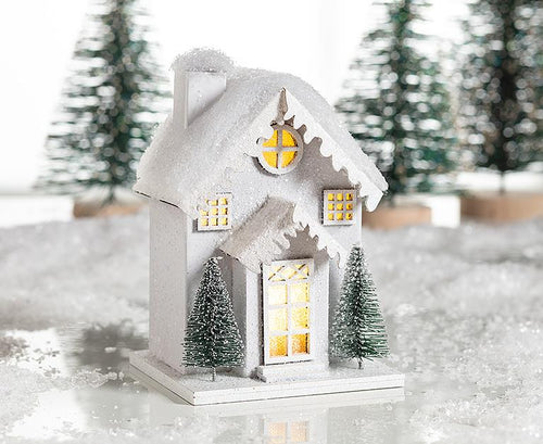 Abbott Small Snowy House with LED