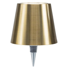 Load image into Gallery viewer, Classic Shade LED Bottle Stopper Light - Brushed Gold
