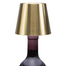 Load image into Gallery viewer, Classic Shade LED Bottle Stopper Light - Brushed Gold
