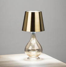 Load image into Gallery viewer, Classic Shade LED Bottle Stopper Light - Brushed Gold
