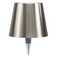 Load image into Gallery viewer, Abbott Brushed Silver LED Bottle Stopper Light
