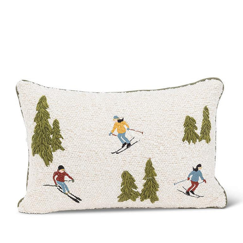 Abbott Ski Scene Pillow