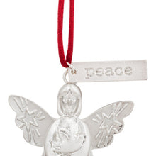 Load image into Gallery viewer, Demdaco Mini Bell Angel Ornament - Peace
