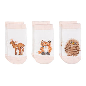 Wrendale Designs Little Forest Woodland Animal Baby Socks