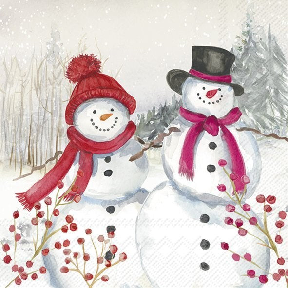 IHR Snowmen Family Paper Napkins