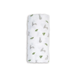 Lulujo Bunnies Swaddle Blanket