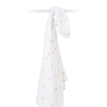 Load image into Gallery viewer, Lulujo Daisies Swaddle Blanket
