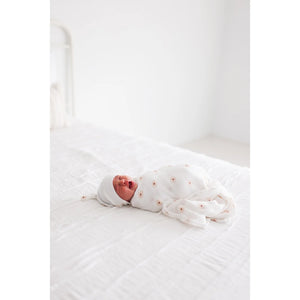 Lulujo Daisies Swaddle Blanket