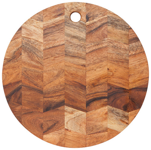 Danica Chevron Acacia Wood Serving Board