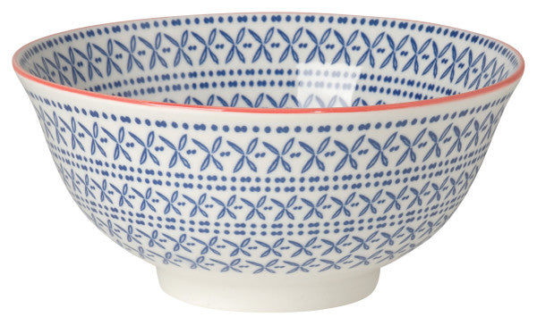 Blue Cross Stamped Bowl