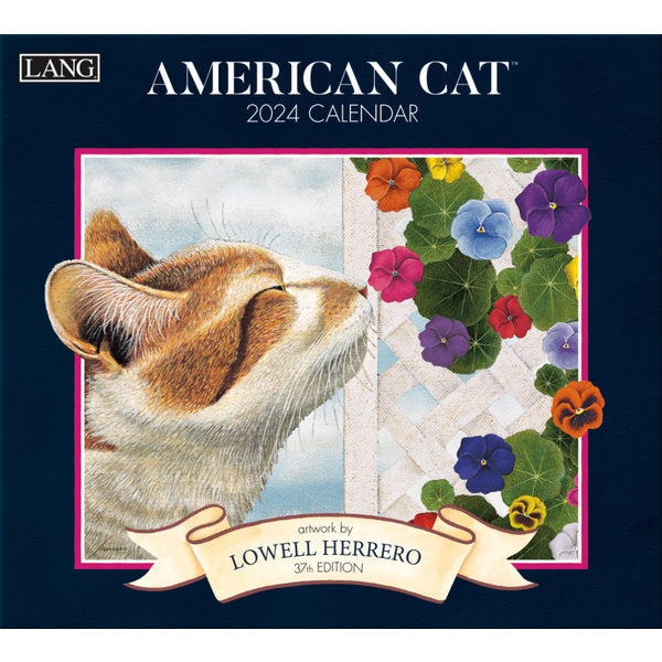 Lang 2024 American Cat Wall Calendar