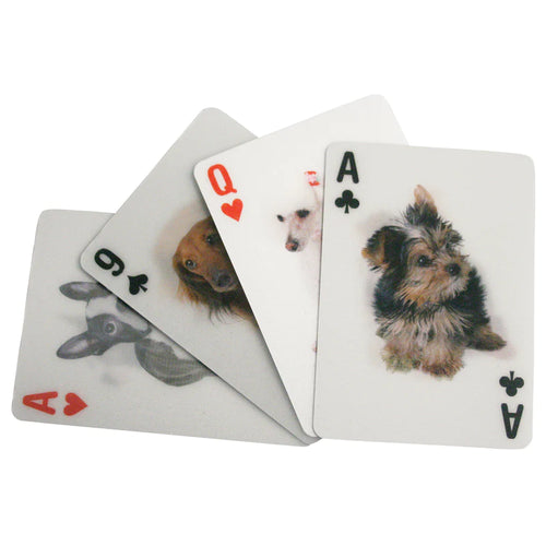 Kikkerland 3D Dog Playing Cards