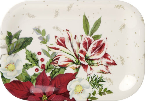 IHR Christmas Florals Snack Tray