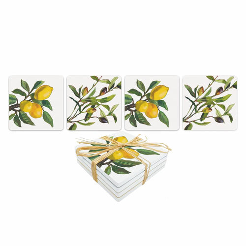 Paperproduct Design Lemons / Olives Musee Dolomite Coaster Set