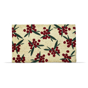 Tag Red Berries Coir Mat