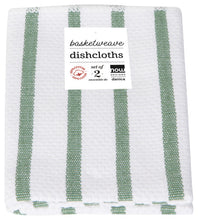 Load image into Gallery viewer, Danica Now Designs Basketweave Dishcloth Set Elm Green
