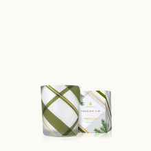 Load image into Gallery viewer, Thymes Frasier Fir Frosted Plaid Votive
