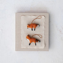 Load image into Gallery viewer, Creative Coop Fox Felt Ornament
