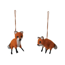 Load image into Gallery viewer, Creative Coop Fox Felt Ornament
