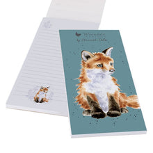 Load image into Gallery viewer, Wrendale Designs Contemplation Fox Magnetic Shopping Listpad

